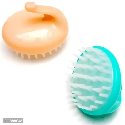 Luxxii Hair Scalp Massage Shampoo Brush Massager (Assort Color_2 Pack)-thumb0