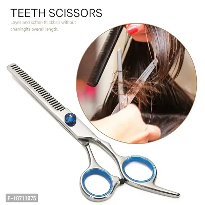 Hair Thinning Scissors Cutting Teeth Shears for Hairdressing Texturizing Salon, Hair cutting shears with Fine Adjustment Tension Screw and Stainless Steel-thumb4