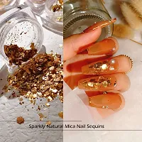 3D Nail Art Supplies Sticker Crushed Mica Sea Shell Foil Flake Mixed Natural Nail Decorations Mermaid Irregular Paillette for Manicures Beauty Salon-thumb1