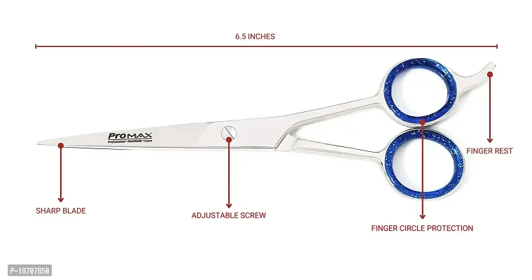 Professional Barber/Salon Razor Edge Hair Cutting Scissors/Shears 6.5 Ice Tempered Stainless Steel Reinforced With Chromium To Resist Tarnish and Rust -210-10225-thumb5