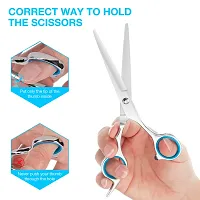 Hairdressing Scissors,Baban Flat Hair Cutting Scissors, Stainless Steel  Ergonomic Design, Easy and Comfortable to Use Suit For All Occasions-thumb4