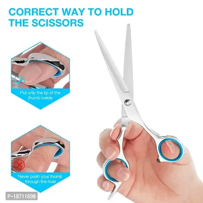 Hairdressing Scissors,Baban Flat Hair Cutting Scissors, Stainless Steel  Ergonomic Design, Easy and Comfortable to Use Suit For All Occasions-thumb5