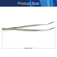 Hegebeck Long Handle Tweezer Stainless Steel Precision Tweezers Hair Remover Beauty Tool for Splinter and Ingrown Hairs with Bent Slant Tip 20cm 1pcs-thumb1