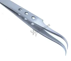 Eyelash Eyebrow Lashes Extensions Volume 3D+ 5D 6D Stainless Steel Tweezers (Strong Curved)-thumb1