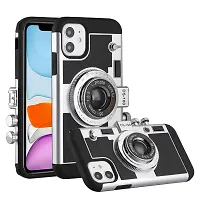 Wcysin 3D Camera Design Case for iPhone 11 Pro Max with Long Neck Strap-thumb1