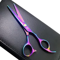 Professional Hair Cutting Shears,6 Inch Barber hair Cutting Scissors Sharp Blades Hairdresser Haircut For Women/Men/kids 420c Stainless Steel Rainbow Color-thumb2