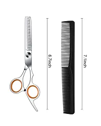 Hair Cutting Scissors Thinning Shears Stainless Steel Hair Texturizing Shears Hairdressing Thinning Scissors 6.7 Inch Professional Salon Barber Haircut Scissors for Women Man Kids Pets Family-Orange-thumb1