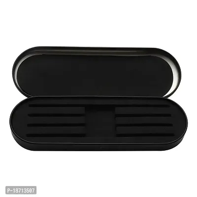 Professional Tweezers Storage Case Activated Sealed Box Eyelash Extension Tools Container, 1 Pc, Black-thumb2