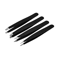 Precision Slant Eyebrow Tweezers for Women  Men | Professional Stainless Steel Hair Removal Makeup Tool, Lash Tweezer for Ingrown Hair/blackhead/splinter, (4 Pcs)-thumb4