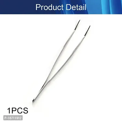 Hegebeck Long Handle Tweezer Stainless Steel Precision Tweezers Hair Remover Beauty Tool for Splinter and Ingrown Hairs with Bent Slant Tip 20cm 1pcs-thumb4