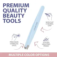 Olivia Rose - 4pc Large Tweezer Set - Grey,Light Blue,Lavender,Black-thumb3