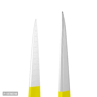 Tweezer Guru Yellow: Tweezers For Ingrown Hair By Tweezerguru - Best Stainless Steel Professional Pointed Tweezer ndash; Precision Eyebrow And Splinter Removal Tweezers (Yellow)-thumb3