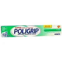 Super Poligrip Denture Adhesive Cream, Artificial Flavor/Color Free 2.4 oz by Abreva-thumb4