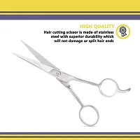 Clover Supply Co. Professional Barber Hair Cutting Scissors - Hair Shears - 6.5 Inches - Stainless Steel Silver-thumb3