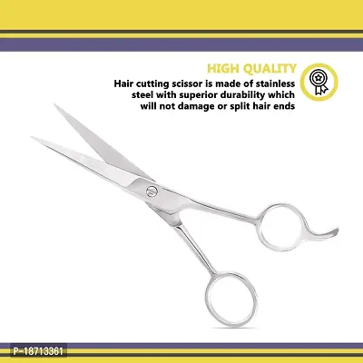 Clover Supply Co. Professional Barber Hair Cutting Scissors - Hair Shears - 6.5 Inches - Stainless Steel Silver-thumb4