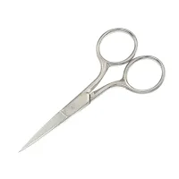 Yutoner Scissors for Grooming Eyebrows - Stainless Steel Straight Tip Scissor for Eyebrows Cutting ? Beard, Hair, Ear, Eyebrows, Moustache, Nose Trimming-thumb1