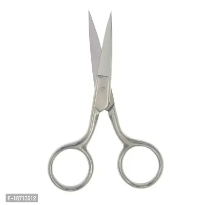 Yutoner Scissors for Grooming Eyebrows - Stainless Steel Straight Tip Scissor for Eyebrows Cutting ? Beard, Hair, Ear, Eyebrows, Moustache, Nose Trimming-thumb3