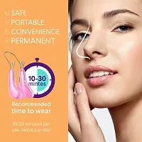 Nose Shaper Lifter Clip Pain-Free Soft Silicone Nose Corrector Nose Bridge Straightener Nose Slimming Device Nose Beauty Up Lifting Tool(Unisex) (Pink)-thumb1