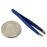 HTS 172M4 2 Blue Mini Slanted Travel Eyebrow Tweezers-thumb1