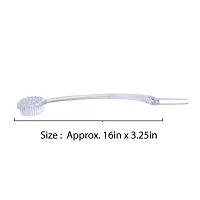 Aquasentials Exfoliating Bath Brush (15.5in) (Clear Handle)-thumb2