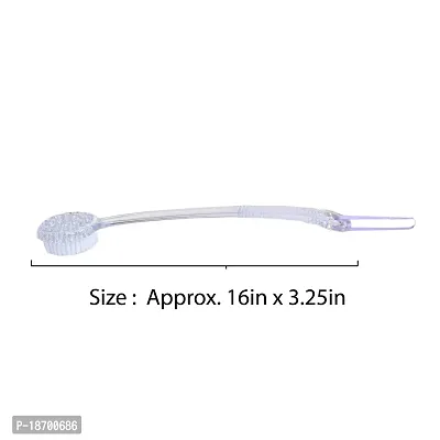 Aquasentials Exfoliating Bath Brush (15.5in) (Clear Handle)-thumb3