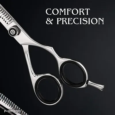 NEW - GUZEL Beauty Hair Thinning Scissors - Hair Texturizing Scissors - Haircutting Scissors - 100% High Carbon Stainless Steel With A Beautiful Adjustable Tension Knob-thumb5