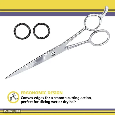 Clover Supply Co. Professional Barber Hair Cutting Scissors - Hair Shears - 6.5 Inches - Stainless Steel Silver-thumb3