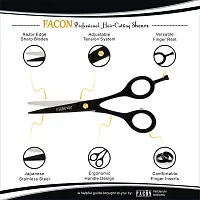 FacAtilde;?n Professional Razor Edge Barber Hair Cutting Scissors - Japanese Stainless Steel - 6.5 Length - Fine Adjustment Tension Screw - Salon Quality Premium Shears (The Bravo)-thumb3