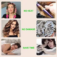 Holylion Heatless Hair Curlers for Long Hair, Soft Foam Hair Rollers No Heat Silk Curls Headband Can Sleep Overnight Curling Ribbon and Flexi Rods DIY Hair Styling Tools for Long Medium Hair (Pink)-thumb3