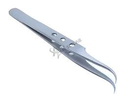 Eyelash Eyebrow Lashes Extensions Volume 3D+ 5D 6D Stainless Steel Tweezers (Strong Curved)-thumb3