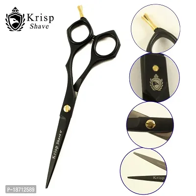 Professional Hair Cutting Scissors - Krisp Shave Japanese Stainless Steel Barber Salon Quality Scissor (6 Inch) - Shears for Men's Beard Mustache Women Kids Pets Haircut All Purpose Shear-thumb5