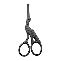 Safety scissors for Beard Mustache Nose Ear Eyebrow with Curved Blade Blunt Tip Professional Stainless Steel Beauty Grooming scissors for Eyebrow,-thumb2