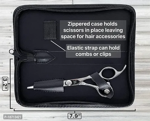 Yasss Professional Hair Cutting Scissors - 6.5 Inches - Sharp Hair Shears For Home Use - Hair Scissors With Handcrafted Stainless Steel Blades - Lightweight Barber Scissors With Safety Case-thumb5