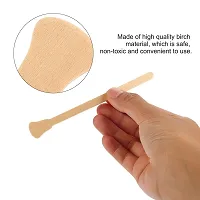 Sonew 100Pcs Disposable Wooden Waxing Spatulas Tongue Depressor Wax Applicator Sticks Facial Cream Spatulas Small Wood Craft Sticks For Waxing Body Hair Care-thumb4