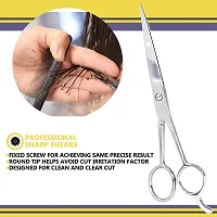 Clover Supply Co. Professional Barber Hair Cutting Scissors - Hair Shears - 6.5 Inches - Stainless Steel Silver-thumb4