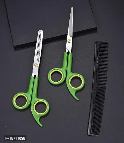 Home Hair Cutting Scissors Thinning Shears Set ? HITOPTY Razor Edge Hairdressing Scissors and 26-Teeth Texture Kits w/Comb for Professionals Beginners Barber Salon School Haircuts-thumb5