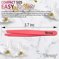 Tweezers for Women - Slant Tweezers - Tweezers Precision - Professional Eyebrow Tweezers - Durable Tweezer for Facial Hair Removal and Brow Shaping-thumb3