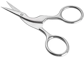 NEWEST Eyebrow Tweezers Brow Shaping Scissors (silver)-thumb2