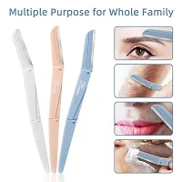 Leuxe Triple-folded Eyebrow Razor, Painless Nose Hair Trimmer-thumb4