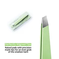 Precision Slant Tweezers for Eyebrows, Facial Hair  Ingrown Hair Removal-thumb2