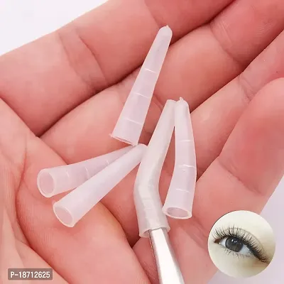 ccHuDE 100 Pcs Clear Tweezer Point Protectors Cap Tweezer Tip Protective Covers Stopper-thumb2