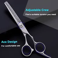 Hair Thinning Shears, Hair Cutting Scissors (6.7 Inches) with Fine Adjustable Tension Screw and 1 Piece Wipe Cloth-thumb4