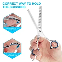 Hair Cutting Scissors??OElig;Baban Thinning Teeth Shears Professional Barber Hairdressing Texturizing Salon Razor Edge Scissor Stainless Steel 6.5 inch-thumb2