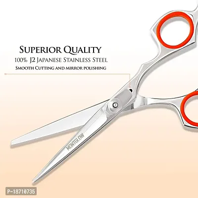 Montglow Professional Hair Cutting Scissors - 6 Razor Edge Barber Scissors With Fine Adjustable Tension Screw- 100% Japanese Stainless Steel Hair Scissors for Men, Women and Adults-thumb2