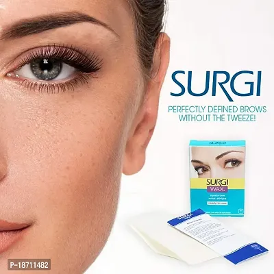 Surgi Wax Eyebrow Ready To Use Wax Strips 28 Strips, 2 Pack
