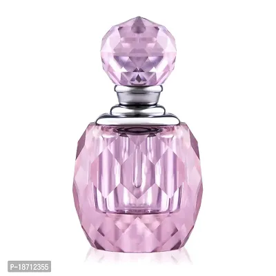 HD Glass Perfume Bottles Empty Mini Pink Refillable Glass Art Decor Perfume Bottle