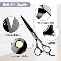 Rosmax Hair Cutting Scissors Professional Salon Barber Scissors?One Comb Included,for Man Woman Adults Kids Babies Cutting Hair Hairdressing Scissors-thumb1