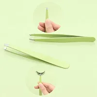 Precision Slant Tweezers for Eyebrows, Facial Hair  Ingrown Hair Removal-thumb3