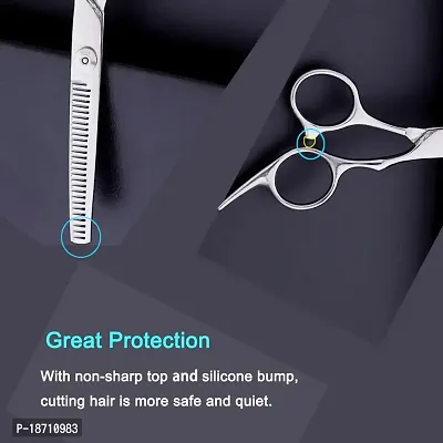 Hair Thinning Shears, Hair Cutting Scissors (6.7 Inches) with Fine Adjustable Tension Screw and 1 Piece Wipe Cloth-thumb4