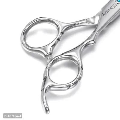 CCbeauty Hair Cutting Scissors Shears 6 Inch 9cr Stainless Steel Hairdressing Scissors Professional Salon Barber Haircut for Women Man Kids Home  Family Use??OElig;with One Comb-thumb5